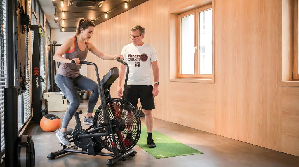coaching sportif en salle de sport