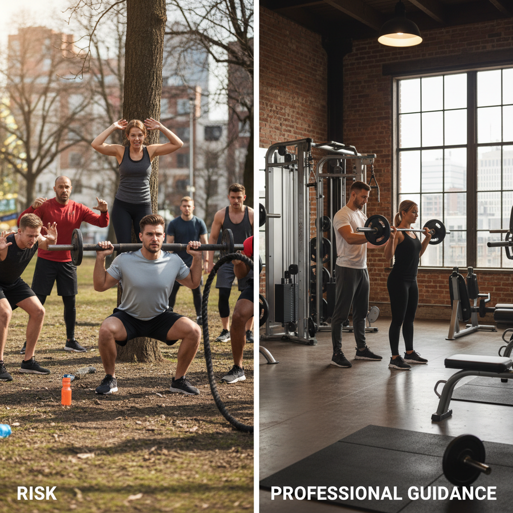 Coaching sauvage vs Fitness Loft : les risques réels du sport sans encadrement diplômé