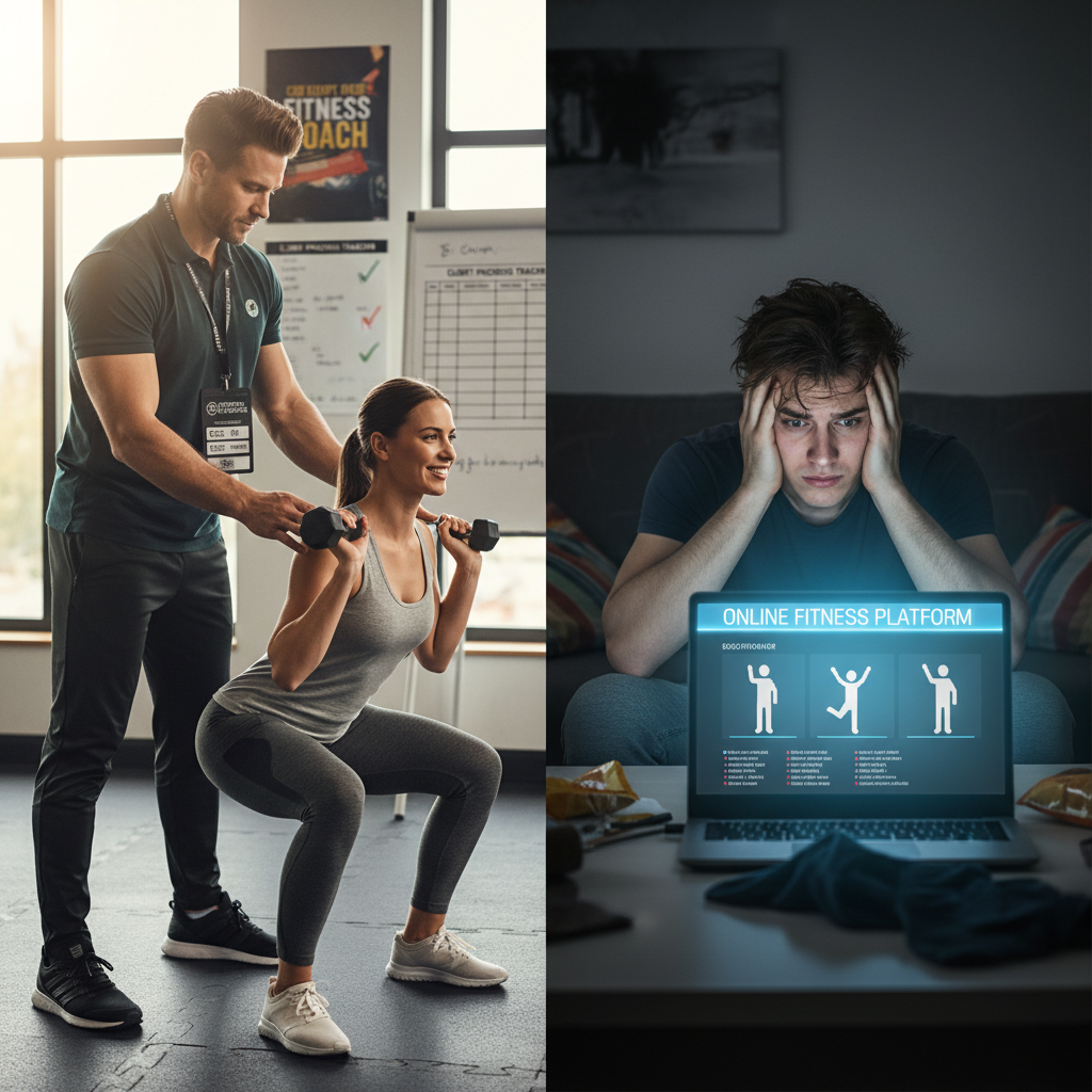 Coaching personnalisé vs plateforme en ligne : pourquoi l'encadrement diplômé fait la différence